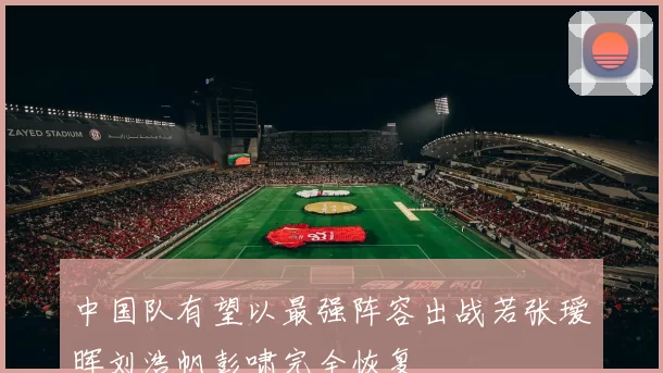 中国队有望以最强阵容出战若张瑷晖刘浩帆彭啸完全恢复
