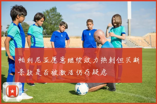 帕利尼亚愿意继续效力热刺但买断条款是否被激活仍存疑虑